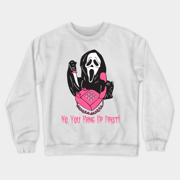 No You Hang Up First Ghost Calling Halloween Crewneck Sweatshirt by AteezStore